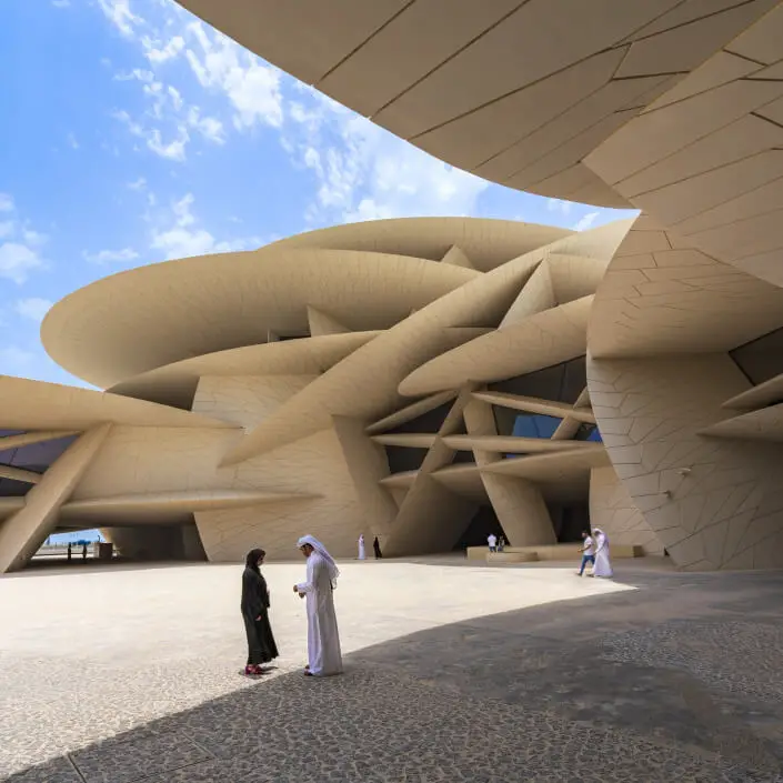 Le spectaculaire musée du Qatar imaginé par Jean Nouvel en forme de rose des sables