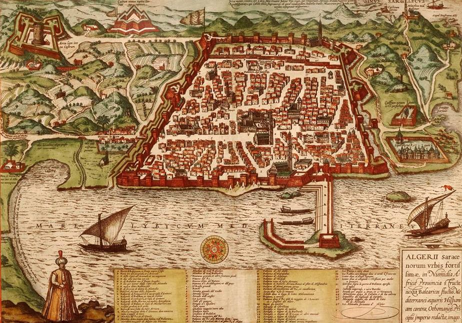 D’où vient l’appellation « Algérie » ? 2 Planche repre%CC%81sentant Alger issue de Civitates Orbis Terrarum de Georg Braun et Frans Hogenberg Cologne 1575