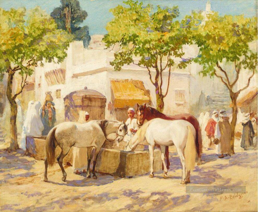 L’Algérie aux yeux du peintre américain Frederick Arthur Bridgman 13 La fontaine dAlger %E2%80%93 Alge%CC%81rie %E2%80%93 Frederick Arthur Bridgman
