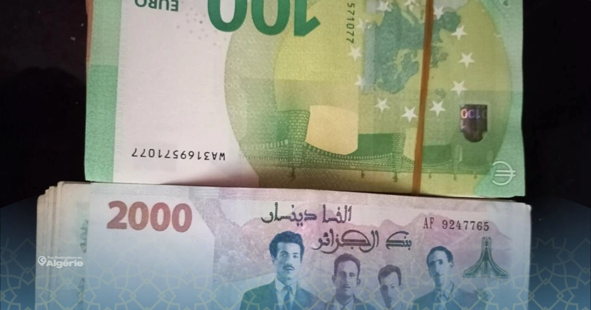 Dinar algérien : repli de l’euro et du dollar sur le marché noir 1 Dinar algérien