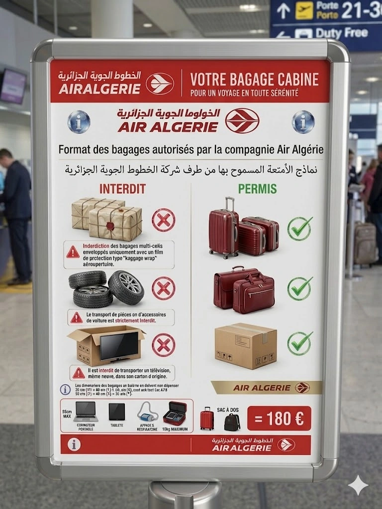 Air Algérie durcit les contrôles : voila ce que vous ne pouvez plus mettre en soute 3 Air Algérie