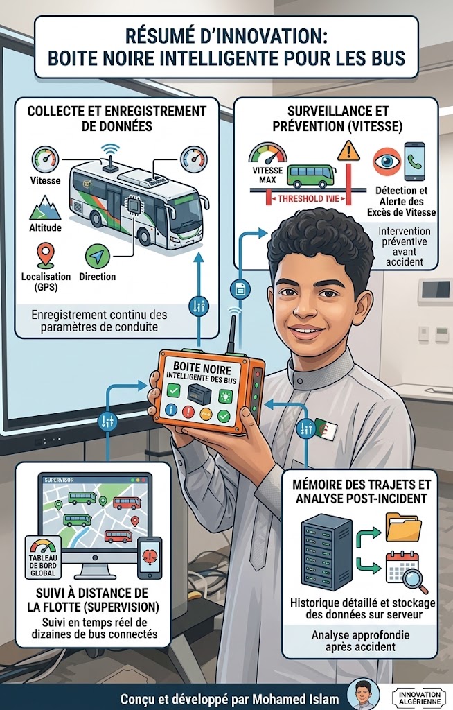 Un jeune Algérien invente une « boîte noire intelligente » pour renforcer la sécurité des bus en Algérie 3 boîte noire